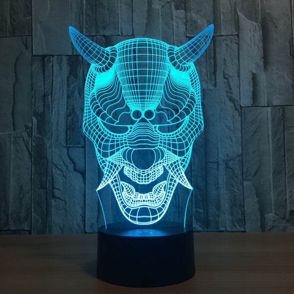 The Bull 3D Illusion Led Table Lamp 7 Color Change LED Desk Light Lamp Bull Gifts Christmas Gifts