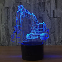 Ecavator 3D Illusion Led Table Lamp 7 Color Change LED Desk Light Lamp Excavator Children Gifts Christmas Gifts