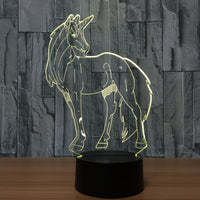 Unicorn 3D Illusion Led Table Lamp 7 Color Change LED Desk Light Lamp Unicorn Children Gifts Christmas Gifts