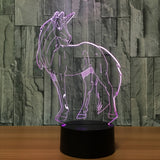 Unicorn 3D Illusion Led Table Lamp 7 Color Change LED Desk Light Lamp Unicorn Children Gifts Christmas Gifts