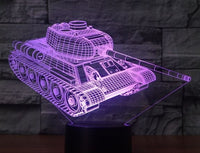 World of Tanks Illusion Led Table Lamp 7 Color Change LED Desk Light Lamp World of Tanks Gifts Christmas Gifts