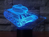 World of Tanks Illusion Led stolní lampa 7 změn barvy LED stolní lampa World of Tanks Dárky k Vánocům