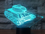 World of Tanks Illusion Led Table Lamp 7 Color Change LED Desk Light Lamp World of Tanks Gifts Christmas Gifts