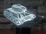 World of Tanks Illusion Led stolní lampa 7 změn barvy LED stolní lampa World of Tanks Dárky k Vánocům