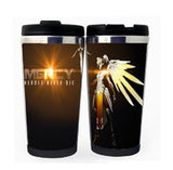 Overwatch Mercy Cup Stainless Steel 400ml Coffee Tea Cup Beer Stein Overwatch Birthday Gifts Christmas Gifts