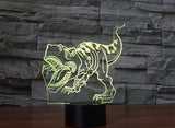 Dinosauři 3D Illusion Led stolní lampa 7 změn barvy LED stolní lampa Dekorace dinosaurů