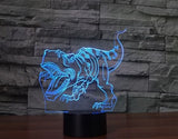 Dinosauři 3D Illusion Led stolní lampa 7 změn barvy LED stolní lampa Dekorace dinosaurů