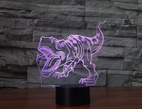 Dinosauři 3D Illusion Led stolní lampa 7 změn barvy LED stolní lampa Dekorace dinosaurů