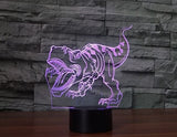 Dinosauři 3D Illusion Led stolní lampa 7 změn barvy LED stolní lampa Dekorace dinosaurů