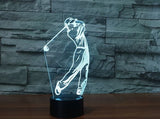 Golf 3D Illusion Led Table Lamp 7 Color Change LED Desk Light Lamp Golf Decoration