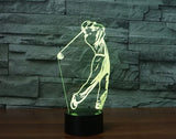 Golf 3D Illusion Led Table Lamp 7 Color Change LED Desk Light Lamp Golf Decoration