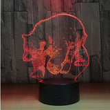 The polar bear 3D Illusion Led Table Lamp 7 Color Change LED Desk Light Lamp bear Decoration