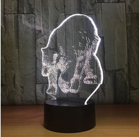 The polar bear 3D Illusion Led Table Lamp 7 Color Change LED Desk Light Lamp bear Decoration