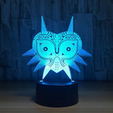 The Legend of Zelda amiibo wolf  3D Illusion Led Table Lamp 7 Color Change LED Desk Light Lamp The Legend of Zelda Decoration