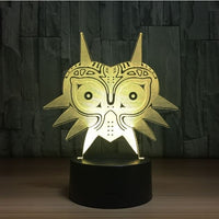 The Legend of Zelda amiibo wolf  3D Illusion Led Table Lamp 7 Color Change LED Desk Light Lamp The Legend of Zelda Decoration