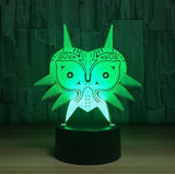 The Legend of Zelda amiibo wolf  3D Illusion Led Table Lamp 7 Color Change LED Desk Light Lamp The Legend of Zelda Decoration