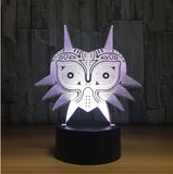 The Legend of Zelda amiibo wolf  3D Illusion Led Table Lamp 7 Color Change LED Desk Light Lamp The Legend of Zelda Decoration