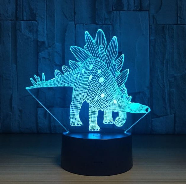 The dinosaur 3D Illusion Led Table Lamp 7 Color Change LED Desk Light Lamp Dinosaur Gifts