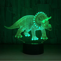 The dinosaur 3D Illusion Led Table Lamp 7 Color Change LED Desk Light Lamp Dinosaur Gifts