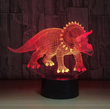 The dinosaur 3D Illusion Led Table Lamp 7 Color Change LED Desk Light Lamp Dinosaur Gifts