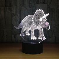 The dinosaur 3D Illusion Led Table Lamp 7 Color Change LED Desk Light Lamp Dinosaur Gifts