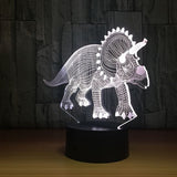 The dinosaur 3D Illusion Led Table Lamp 7 Color Change LED Desk Light Lamp Dinosaur Gifts