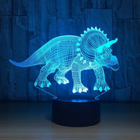 The dinosaur 3D Illusion Led Table Lamp 7 Color Change LED Desk Light Lamp Dinosaur Gifts