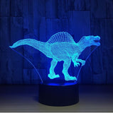 The dinosaur 3D Illusion Led Table Lamp 7 Color Change LED Desk Light Lamp Dinosaur Gifts