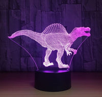 The dinosaur 3D Illusion Led Table Lamp 7 Color Change LED Desk Light Lamp Dinosaur Gifts