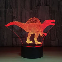 The dinosaur 3D Illusion Led Table Lamp 7 Color Change LED Desk Light Lamp Dinosaur Gifts