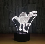 The dinosaur 3D Illusion Led Table Lamp 7 Color Change LED Desk Light Lamp Dinosaur Gifts