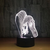 The dinosaur 3D Illusion Led Table Lamp 7 Color Change LED Desk Light Lamp Dinosaur Gifts