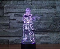 Fireman 3D Illusion led stolní lampa 7 změn barvy LED stolní lampa pro hasiče Dárky pro hasiče