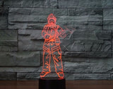 Fireman 3D Illusion Led Table Lamp 7 Color Change LED Desk Light Lamp Firefighters Gifts