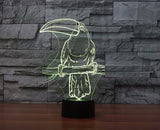 Bucerotidae 3D Illusion Led Table Lamp 7 Color Change LED Desk Light Lamp Bucerotidae Gifts