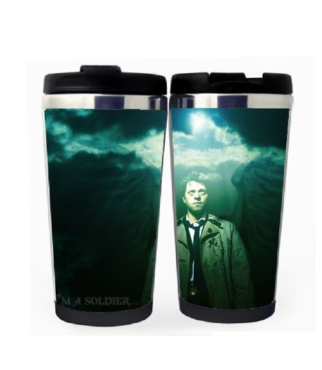 Supernatural Castiel Cup Stainless Steel 400ml Coffee Tea Cup Supernatural Castiel Angel Beer Stein Birthday Gifts Christmas Gifts