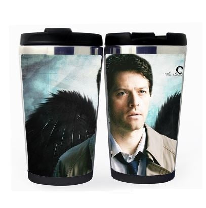 Supernatural Castiel Cup Stainless Steel 400ml Coffee Tea Cup Supernatural Castiel Angel Beer Stein Birthday Gifts Christmas Gifts