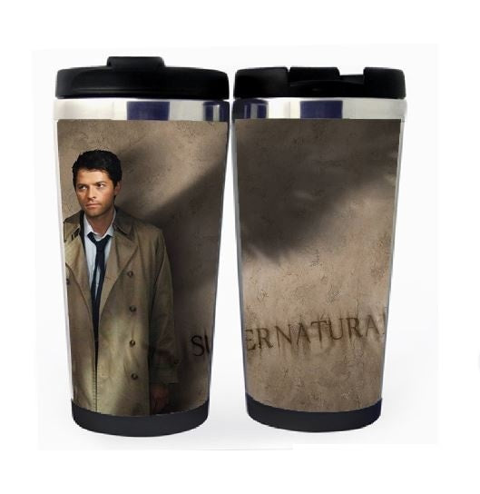 Supernatural Castiel Cup Stainless Steel 400ml Coffee Tea Cup Supernatural Castiel Angel Beer Stein Birthday Gifts Christmas Gifts