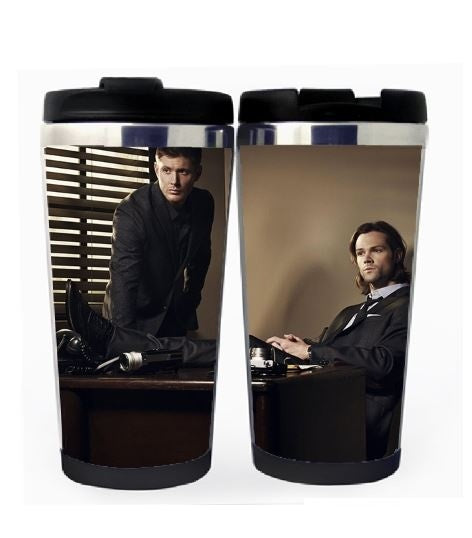 Supernatural Winchester Brothers Cup Stainless Steel 400ml Coffee Tea Cup Supernatural Beer Stein Birthday Gifts Christmas Gifts