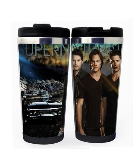 Supernatural Winchester Brothers Cup Stainless Steel 400ml Coffee Tea Cup Supernatural Beer Stein Birthday Gifts Christmas Gifts