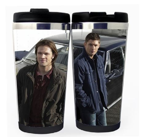 Supernatural Winchester Brothers Cup Stainless Steel 400ml Coffee Tea Cup Supernatural Beer Stein Birthday Gifts Christmas Gifts