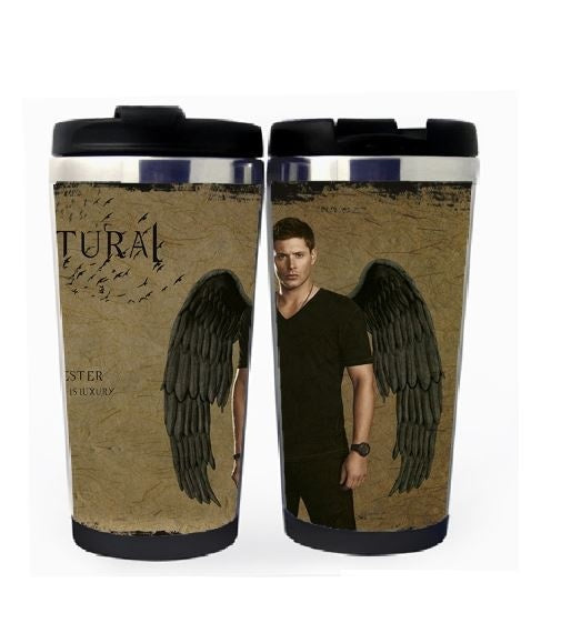 Supernatural Winchester Brothers Cup Stainless Steel 400ml Coffee Tea Cup Supernatural Beer Stein Birthday Gifts Christmas Gifts