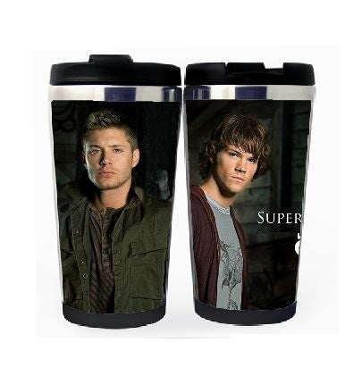 Supernatural Winchester Brothers Cup Stainless Steel 400ml Coffee Tea Cup Supernatural Beer Stein Birthday Gifts Christmas Gifts