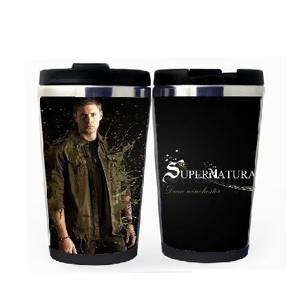 Supernatural Dean Cup Stainless Steel 400ml Coffee Tea Cup Supernatural Beer Stein Birthday Gifts Christmas Gifts