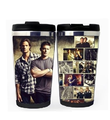 Supernatural Winchester Brothers Cup Stainless Steel 400ml Coffee Tea Cup Supernatural Beer Stein Birthday Gifts Christmas Gifts