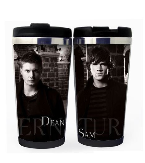 Supernatural Winchester Brothers Cup Stainless Steel 400ml Coffee Tea Cup Supernatural Beer Stein Birthday Gifts Christmas Gifts