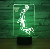 Air jodan Basketball Player 3D Illusion Led Table Lamp 7 Color Change LED Desk Light Lamp Air jodan Basketball Gifts