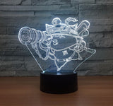 League of Legends Teemo 3D Illusion Led Table Lamp 7 Color Change LED Desk Light Lamp Teemo Gifts