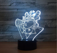 League of Legends Teemo 3D Illusion Led Table Lamp 7 Color Change LED Desk Light Lamp Teemo Gifts