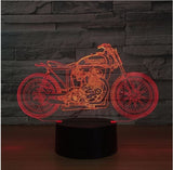 Motorcycle 3D Illusion Led Table Lamp 7 Color Change LED Desk Light Lamp Motorcycle Decoration